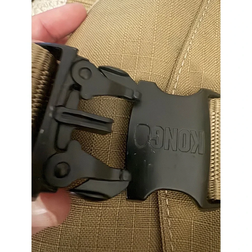 KONG Tactical Dog Harness Tan Ripstop Mesh XL Large Breed Heavy Duty Vest